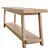 Rustic Teak Bench 150cm: Solid Wood Design 3D model small image 4