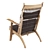 Stylish Fabric Wood Lounge Chair 3D model small image 3