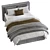 Luxury HARRIS BED 238 Set 3D model small image 2