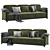 Modern Chic Sofa Dodo 3D model small image 1