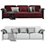 Modern Chic Sofa Dodo 3D model small image 3