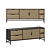 Rattan Metal TV Stand Cabinet 3D model small image 1