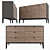 Verona Oak Chest Set Display 3D model small image 1