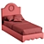 Bunny Manifesto Kids Bed 3D model small image 5