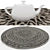 Round Rug Set Collection 3D model small image 4