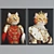 Cat Portrait Picture Frame Set 3D model small image 3