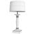 Elegant Black Round Table Lamp 3D model small image 2
