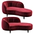 Luxury Modern Vuelta Lounge Sofa 3D model small image 1