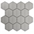 Hexagon Gray & White Tile 3D model small image 7