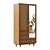 Handcrafted Rattan Cupboard" Exquisite Rattan Storage Cabinet 3D model small image 1