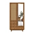 Handcrafted Rattan Cupboard" Exquisite Rattan Storage Cabinet 3D model small image 2