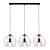 Vintage Style Globe Pendant Light 3D model small image 1