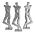 Metal Plaster Abstract Man Figure 3D model small image 5