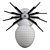 Divinare Spiders Invasion Wall Light 3D model small image 2