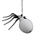 Divinare Ragno Spider Invasion Pendant 3D model small image 2