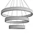 Contemporary LED Chandelier 3D model small image 3