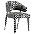 Modern Kaya Dining Chair Kit 3D model small image 3