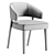 Modern Kaya Dining Chair Kit 3D model small image 4