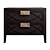 Amelie Black Nightstand by Loft-Concept 3D model small image 2