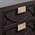 Amelie Black Nightstand by Loft-Concept 3D model small image 3