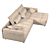 Hillari Corner Sofa by PinskDrev Mebel 3D model small image 3