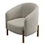 Boucle Modern Armchair - Cozy Chic 3D model small image 5