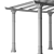 Altro Semi-Circular Pergola 3D model small image 3