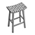 Leather Woven Basket Stool 3D model small image 6