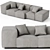 Luxurious Extrasoft Living Divani Sofa 3D model small image 1