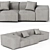 Luxurious Extrasoft Living Divani Sofa 3D model small image 3