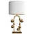 Sleek Gold Metal Table Lamp 3D model small image 1