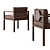 Modern Dining Chairs Set 3D model small image 2