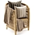 Authentic Malawi Rattan Armchair 3D model small image 6