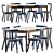 Modern Patch Table Chair Set 3D model small image 2