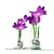 Crocuses in Glass Bottle 3D model small image 1