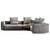 Modern Flexform Lario Sofa Design 3D model small image 4