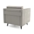 Convertible Armchair Steven 3D model small image 3