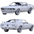 Ford Mustang 1969 Powerhouses Set 3D model small image 11