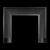 Cast Iron Fireplace Insert Kit 3D model small image 1