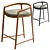 Solid Teak Barstool 3D Model 3D model small image 2