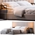 Modena Bedframe, Sleek Design 3D model small image 1