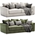 Elegant Jessie Sofa | Plush Airforce 3D model small image 1