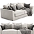 Elegant Jessie Sofa | Plush Airforce 3D model small image 3