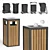 Simple Outdoor Trash Bins 8 3D model small image 1