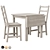 Nordviken Dining Set Black Modern 3D model small image 4