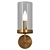 Modern Glass Wall Sconce Light 3D model small image 3