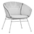 Modern Upholstered Armchair Love (Translations available) 3D model small image 4