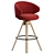 Sleek Belle ST-4WL Stools Set 3D model small image 1