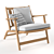 Roda Levante Modern Armchair 3D model small image 1