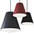 Minimalist Pendant Lamp Sinker Blue 3D model small image 2